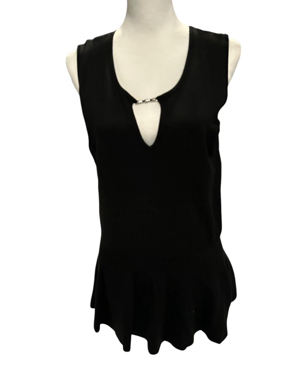 7th Ave New York and Company Sleeveless Top Black Large